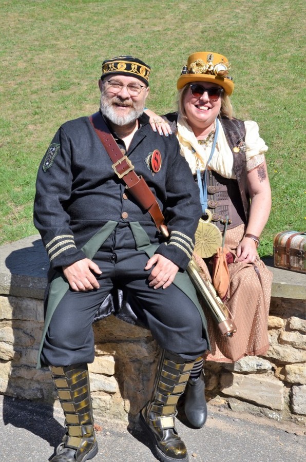 Couple of steampunks